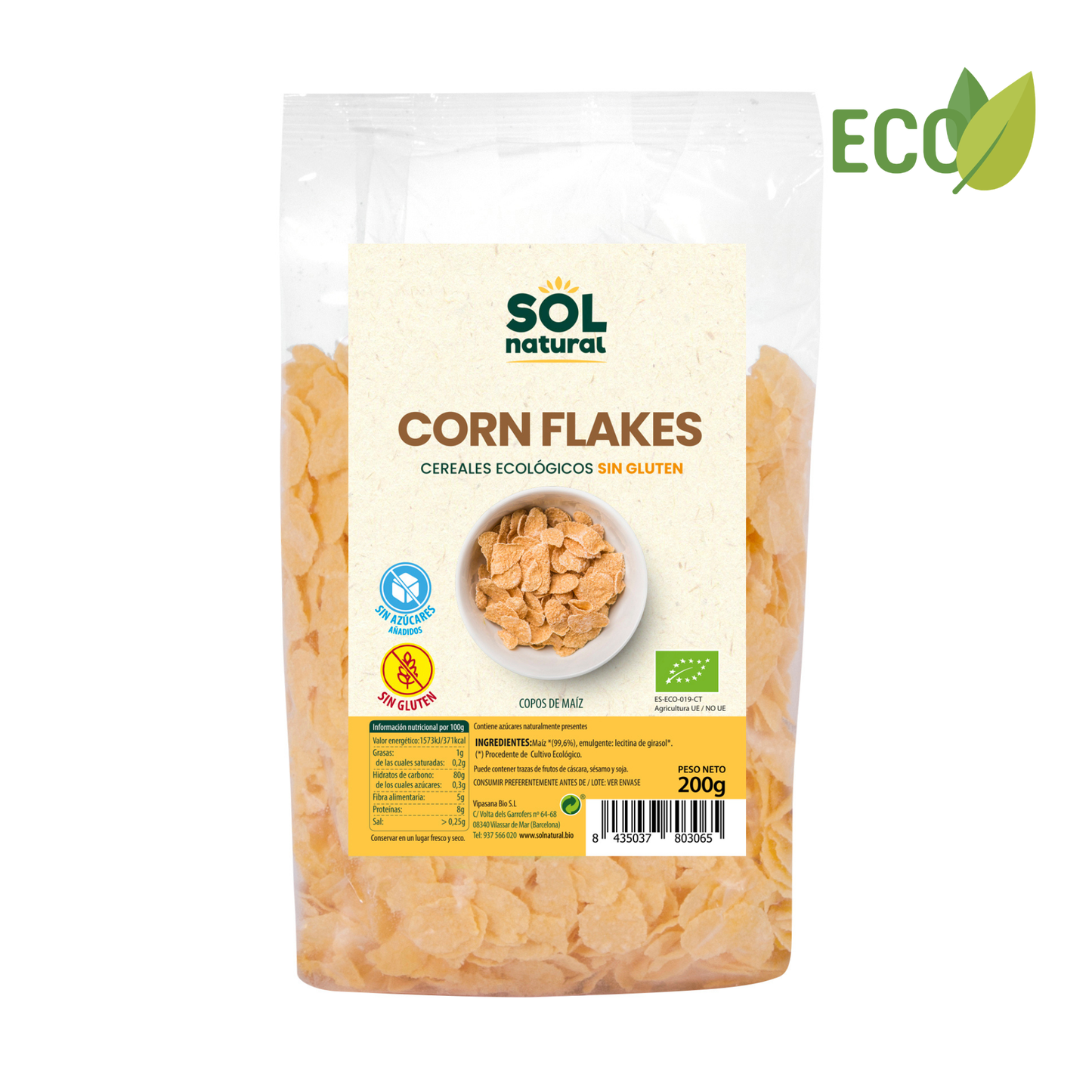 Cereales CORN FLAKES - Sin gluten - 200g