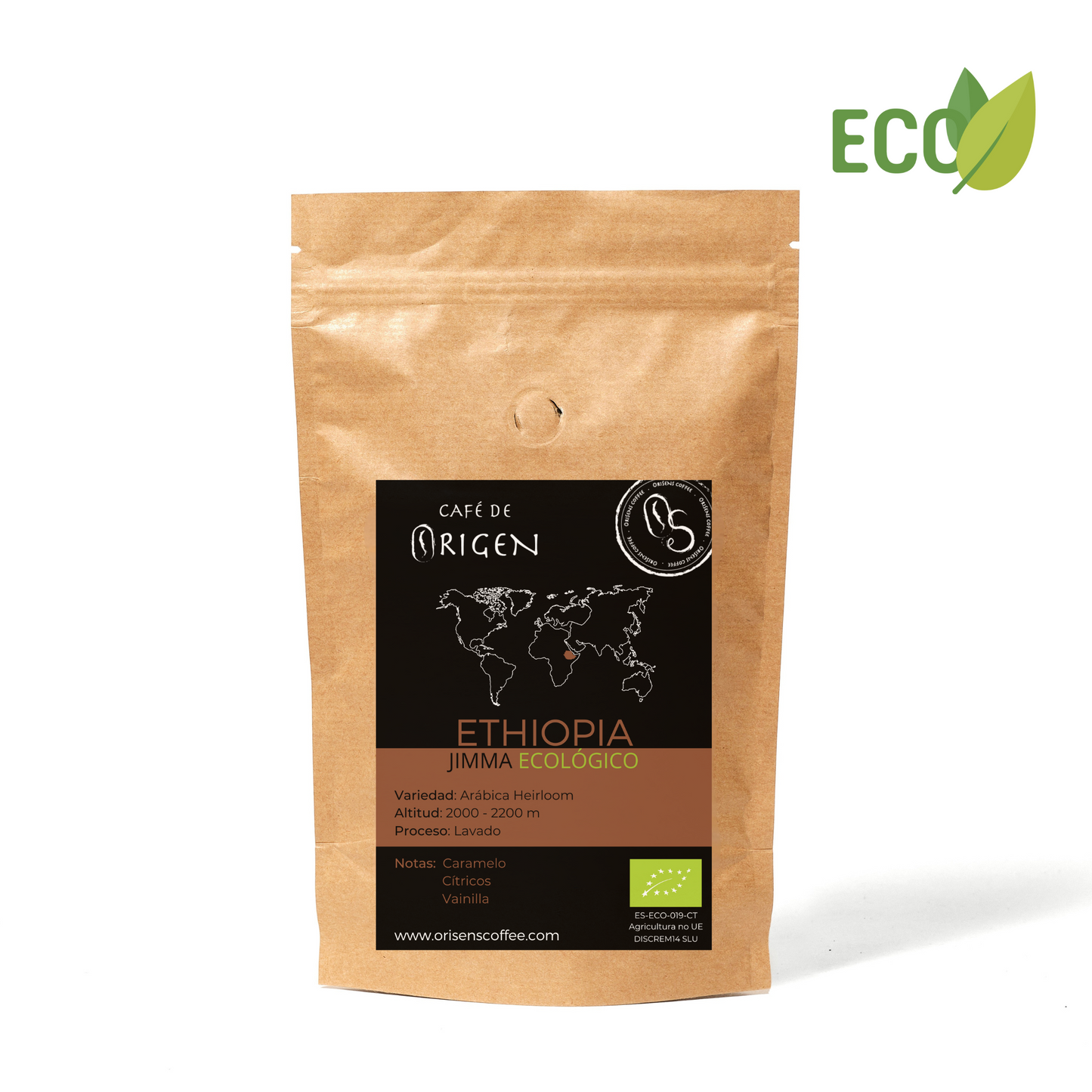 Cafè Ecològic d'Origen ETHIOPIA Jimma - 250g