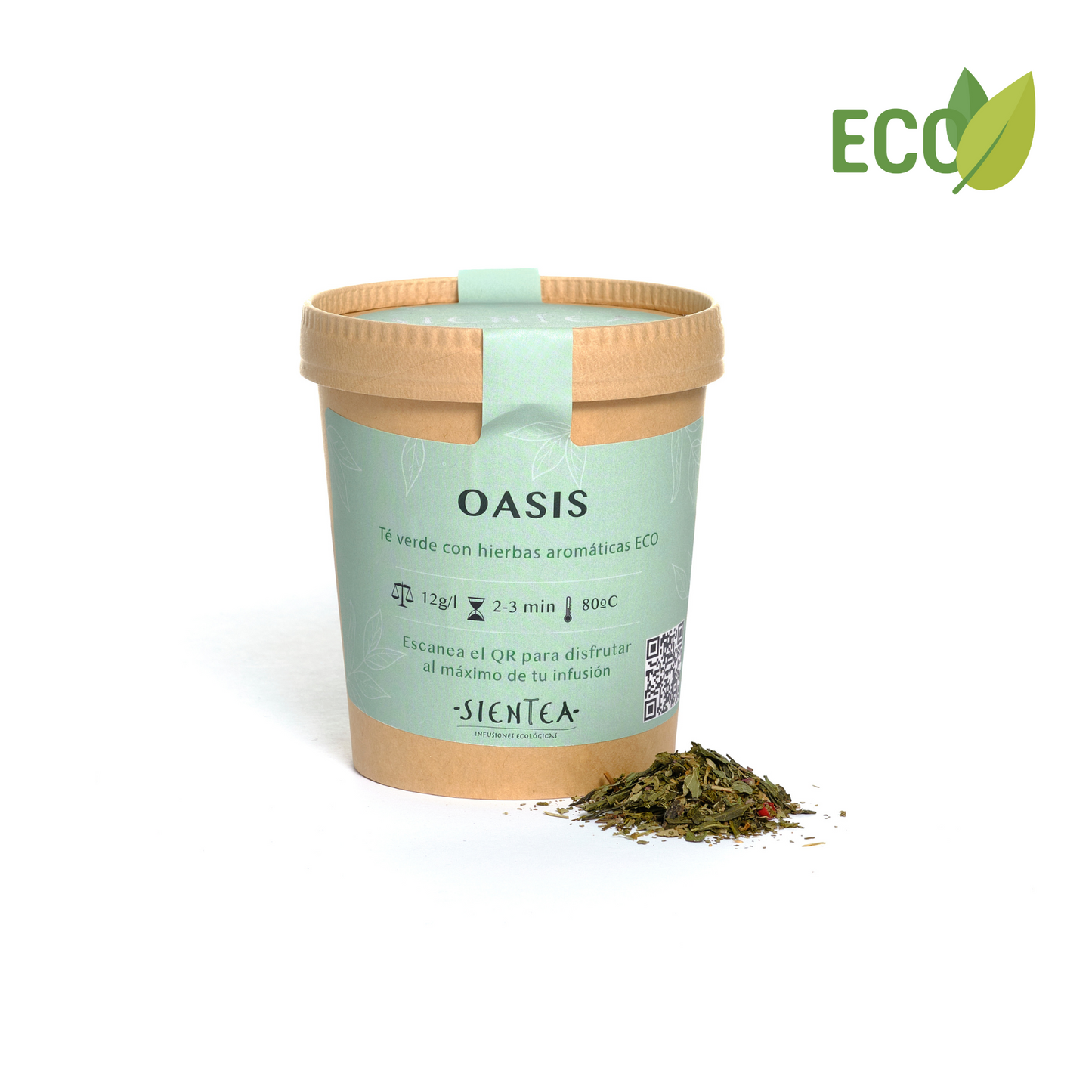 OASIS - Té Verde con hierbas aromáticas ECO - 50g