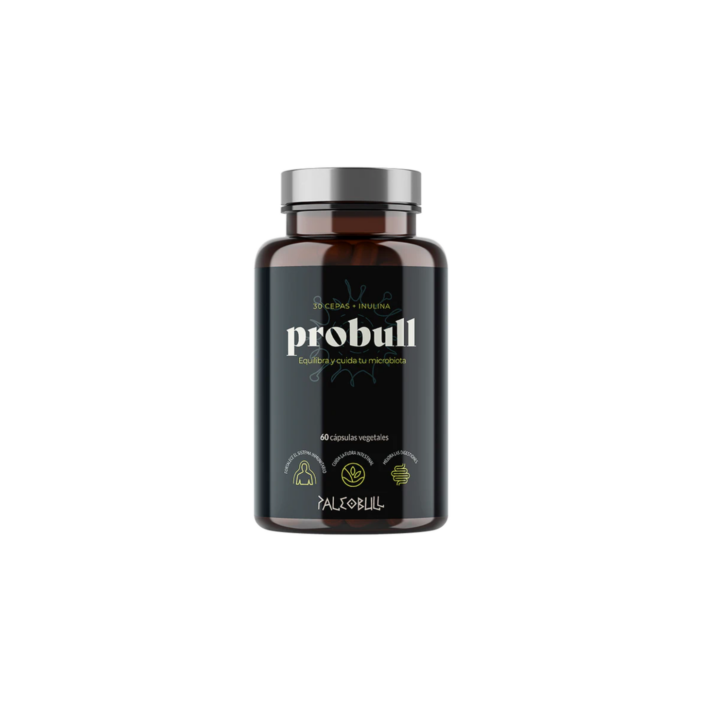 PROBULL - Probiótico de 30 cepas - 60 cápsulas