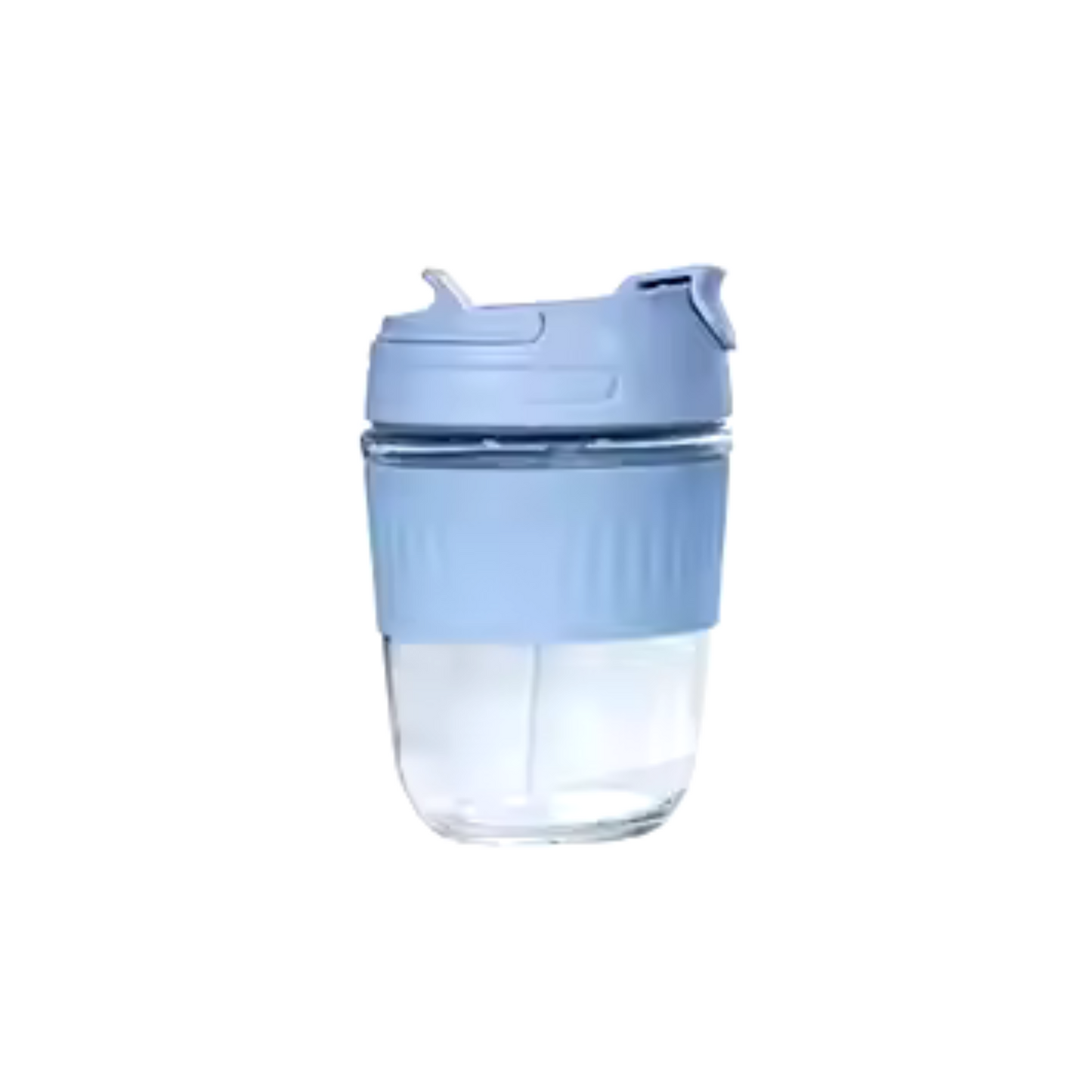 Tassa de vidre Take Away 350ml - Blau