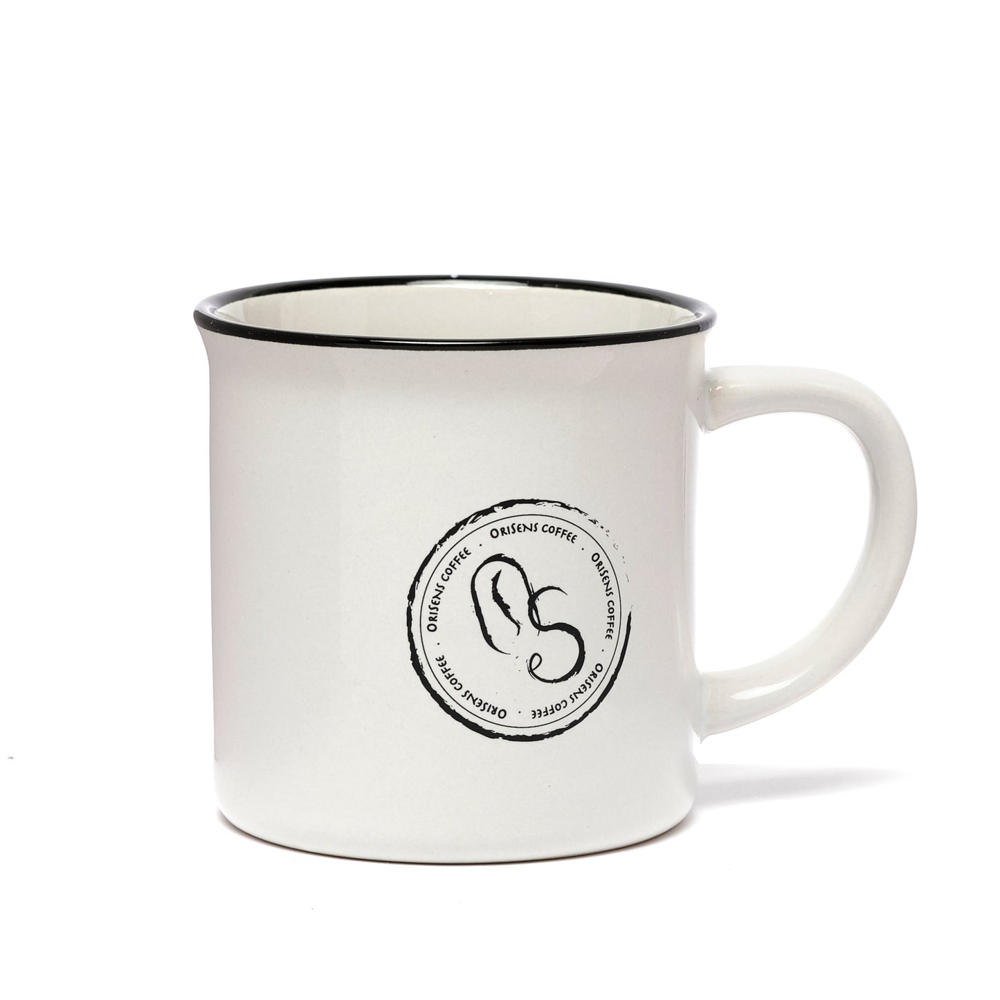 Taza de cerámica 350ml Orisens Retro - Blanca