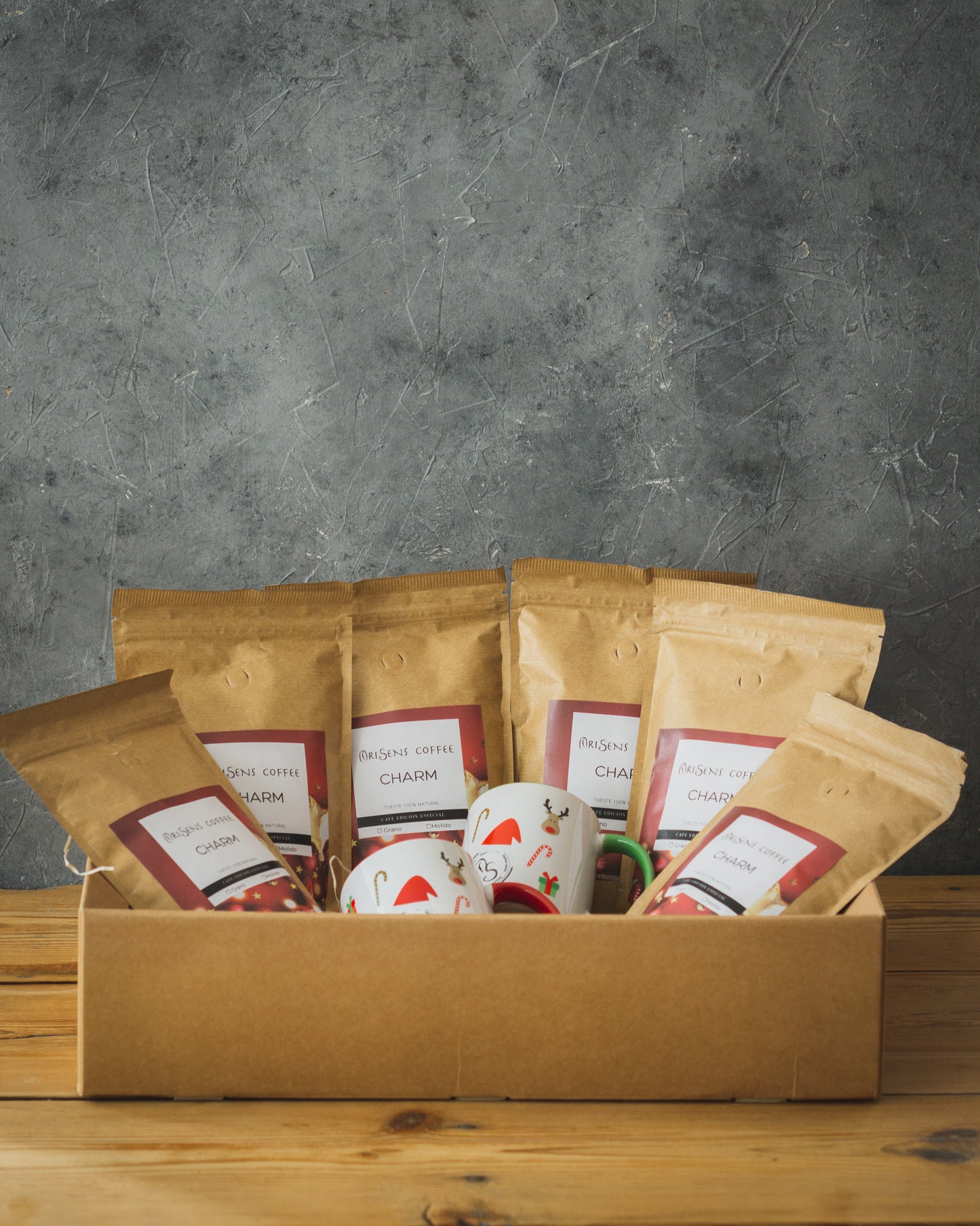 Pack Regalo para dos *Especial Navidad* - 6 Café Orisens CHARM + 2 Tazas