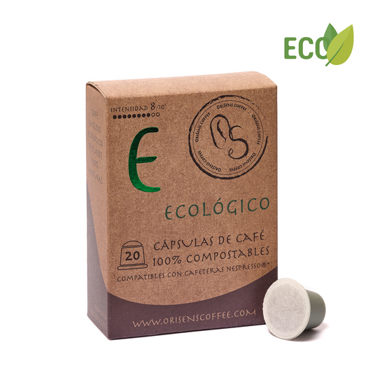 NUEVAS Cápsulas de café ECOLÓGICO compatibles con Nespresso - 100% compostables - 20 unidades