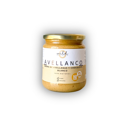 AVELLANCO - Crema de Avellanas y Chocolate Blanco - 350g