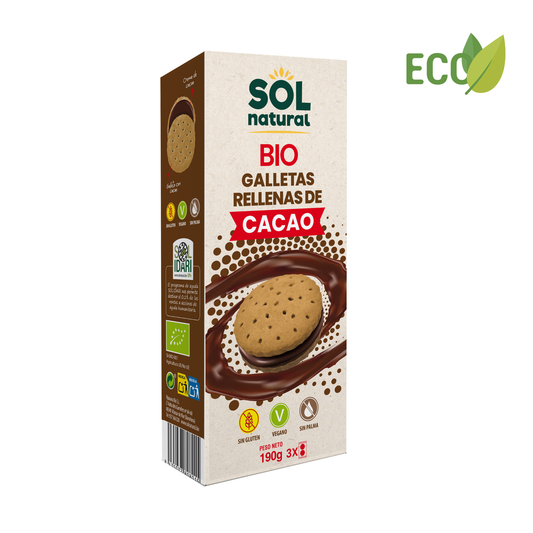 Galletas RELLENAS de CACAO - 190g