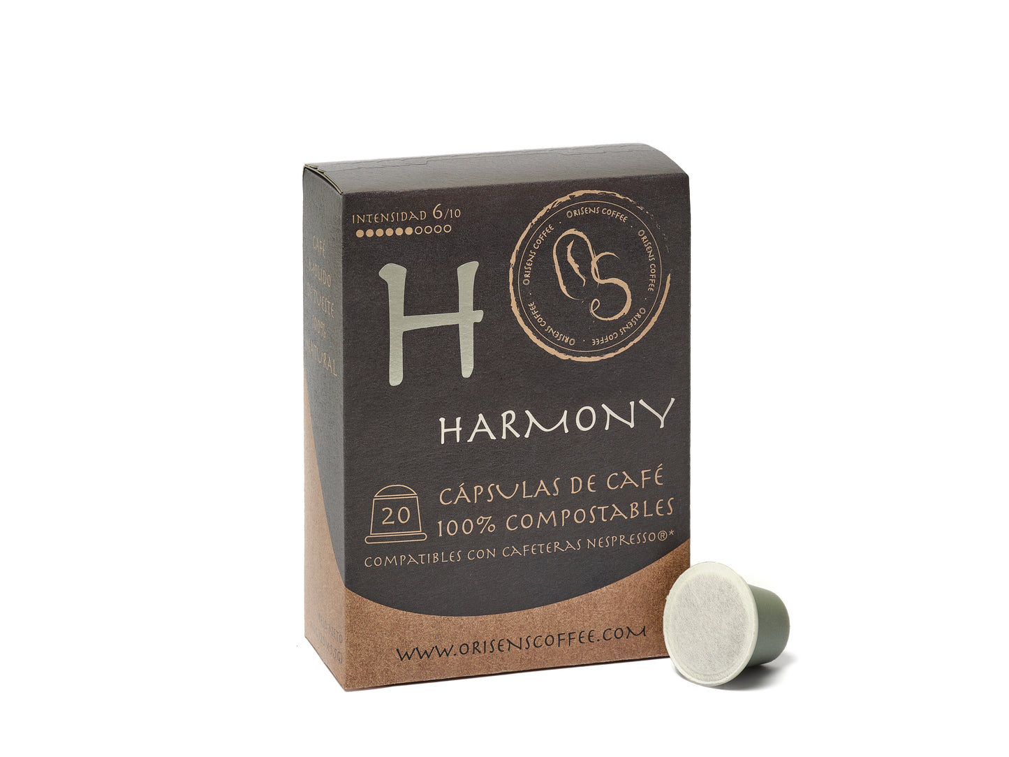 Cápsulas de café HARMONY compatibles con Nespresso - 100% compostables - 20 unidades