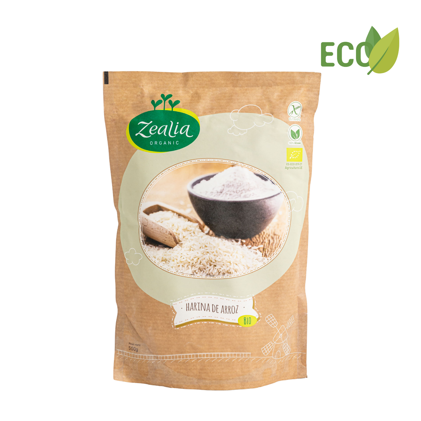 Harina de arroz ecológica - 500g