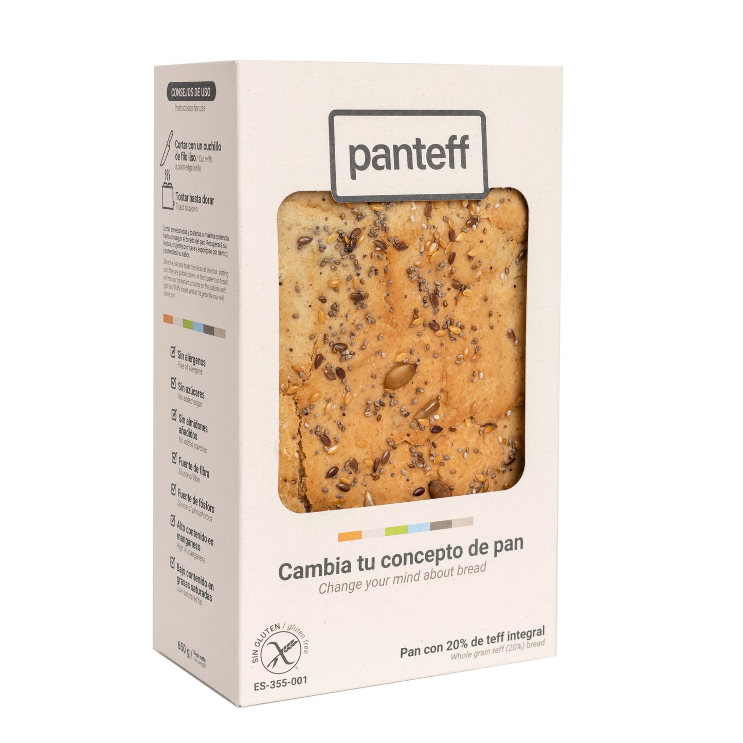 PANTEFF - Pan sin gluten - 650g