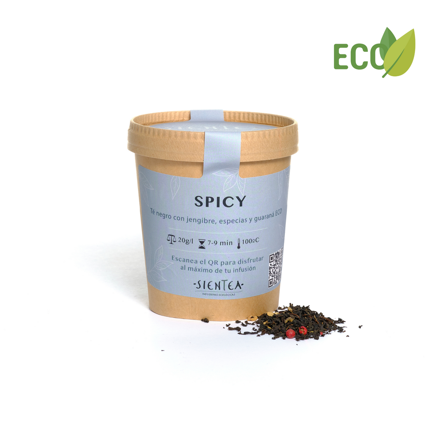 SPICY - Té Negro con jengibre, especias y guaraná ECO - 90g