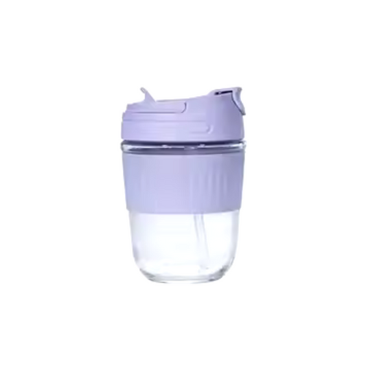 Taza de cristal Take Away 350ml - Lila